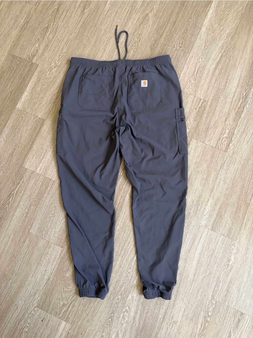 Set of Carhartt Gray Scrub Track Pants and Rainbow Scrub Top - Picture 7 of 10